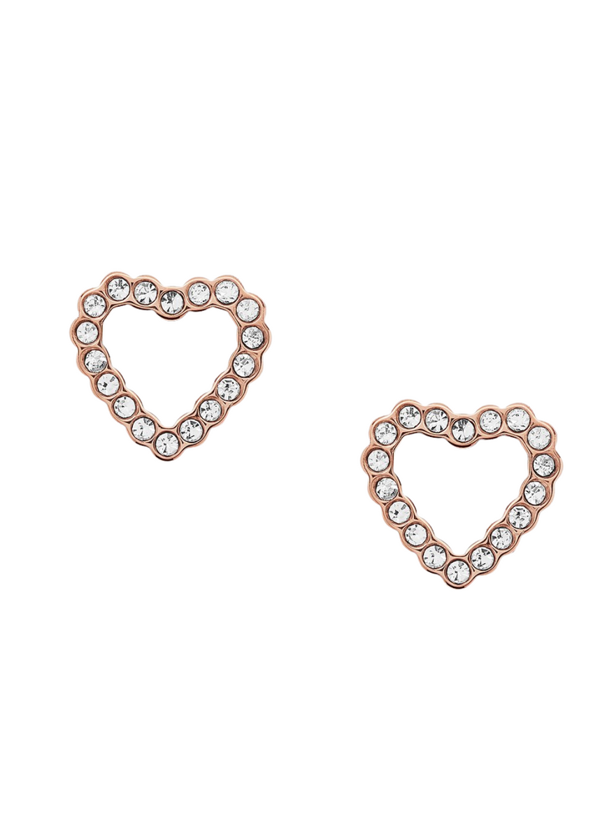Fossil Open Heart Earrings Watch Depot NZ