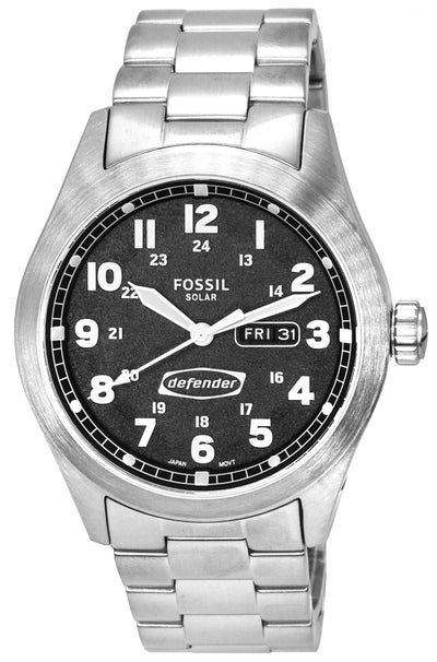 Fossil Defender Stainless Steel Black Dial FS5976 Men's Watch