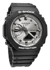 Casio G-Shock Analog Digital Black And Silver Color Resin Strap Quartz GA-2100SB-1A Men's Watch