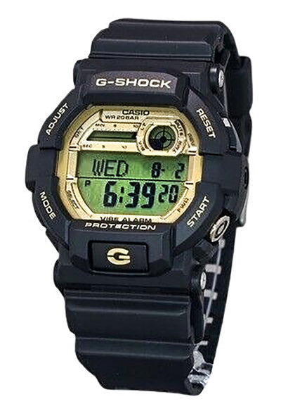 Casio G-Shock  Digital Resin Strap Gold Dial Quartz GD-350GB-1 Men's Watch