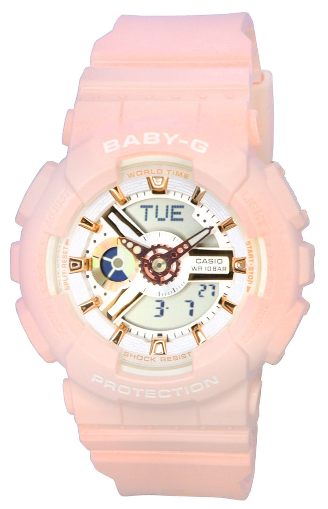 Casio Baby-G Analog Digital White Dial Quartz BA-110XRG-4A  Women's Watch