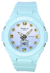 Casio Baby-G Summer Colors Series Analog Green Resin Strap Quartz BGA-320-3A 100M Women's Watch