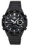 Casio Edifice Analog Digital Stainless Steel Black Dial Quartz EFV-C110DC-1A Men's Watch
