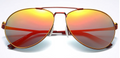 Too Lazy Sunglasses Mirrored Polarised Aviator A310
