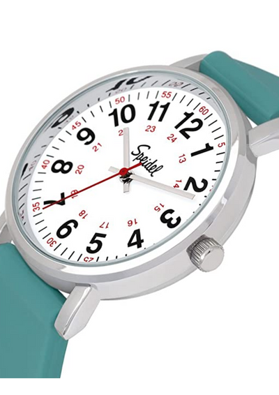Speidel Original Scrub Watch - Medical Nurse Watch White Teal